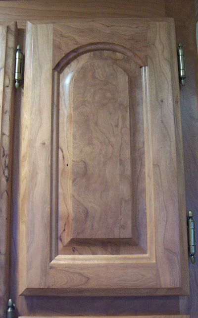 Arched raised panel door